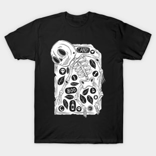 Skeleton Halloween Tombstone T-Shirt